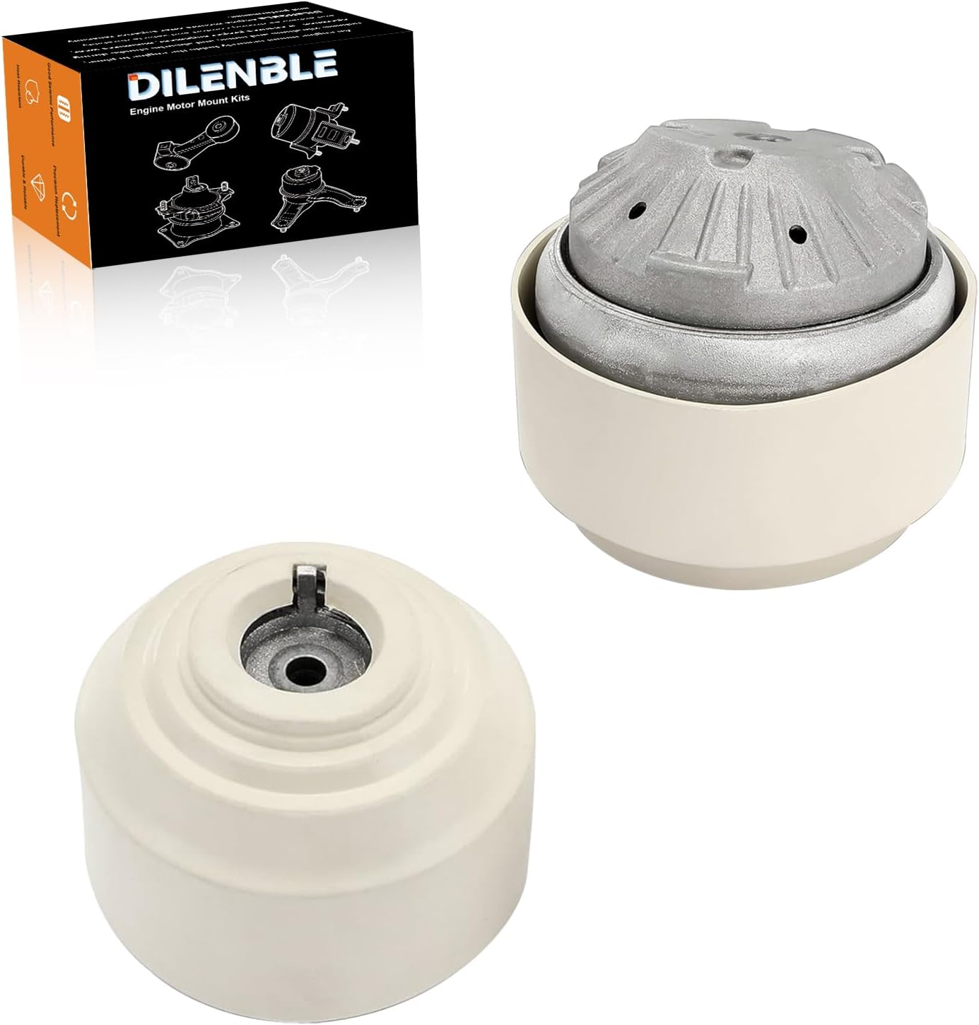 Engine Motor Mount & Trans Mount Replacement for Mercedes-Benz C230 2006 2007, C280 2006 2007, C350 2006 2007, C43 AMG 1998 1999 2000, Engine Mount Set of 2 Replaces OE# 9562 A7072HY A7073 EM-9562