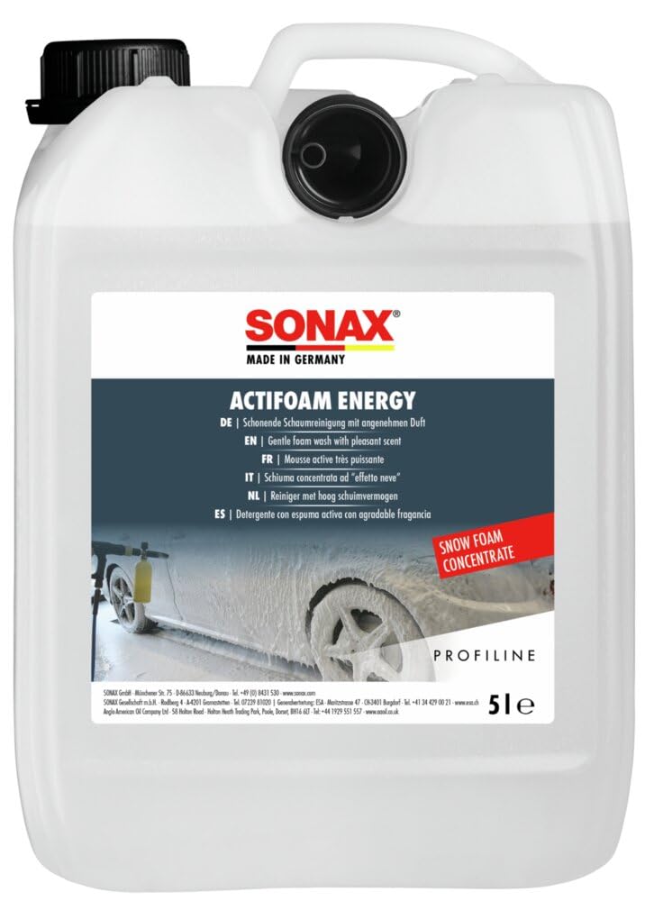 SONAX PROFILINE ActiFoam Energy (5 Liter) – Schaumreiniger für Fahrzeugwäsche