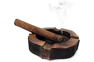 Carved Wooden Cigar Ashtray: Perfect for Cigar Enthusiasts