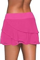 Vista 3 de Aleumdr Falda de baño con volantes en la cintura para mujer