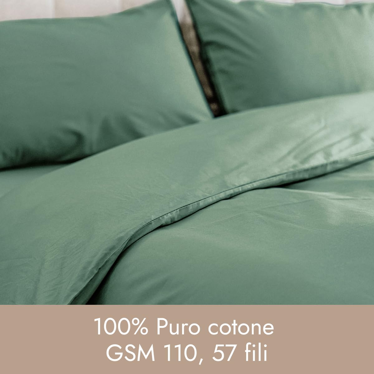 INTRECCI HOME Parure Copripiumino Matrimoniale, in Puro Cotone, Sacco Copripiumino 255x200 cm + 2 Federe 52x82 cm, Made in Italy, Elegante e Confortevole, Morbidezza Suprema