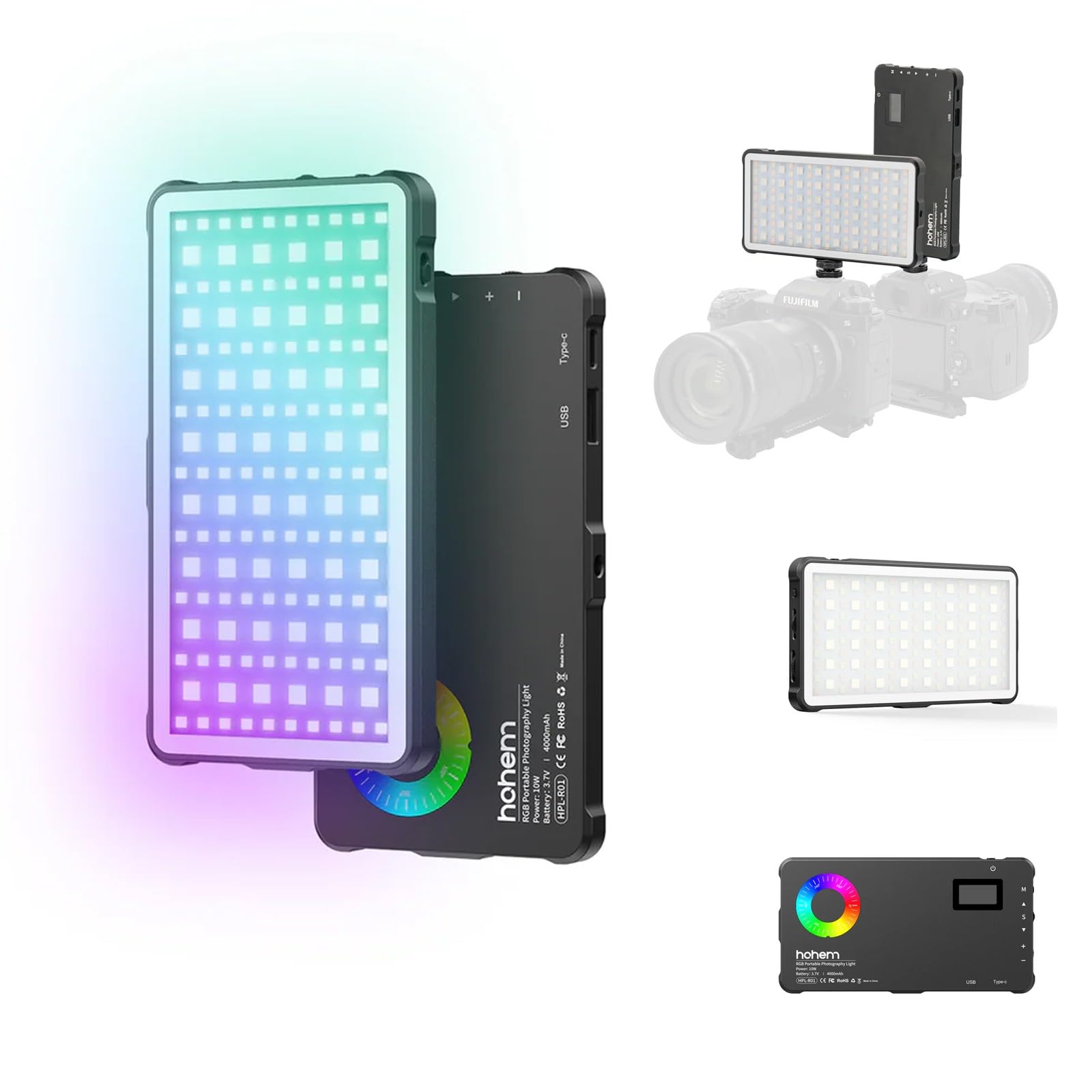 Amazon.com: Hohem HPL-R01 RGB LED Photography Light, 2500K-9000K
