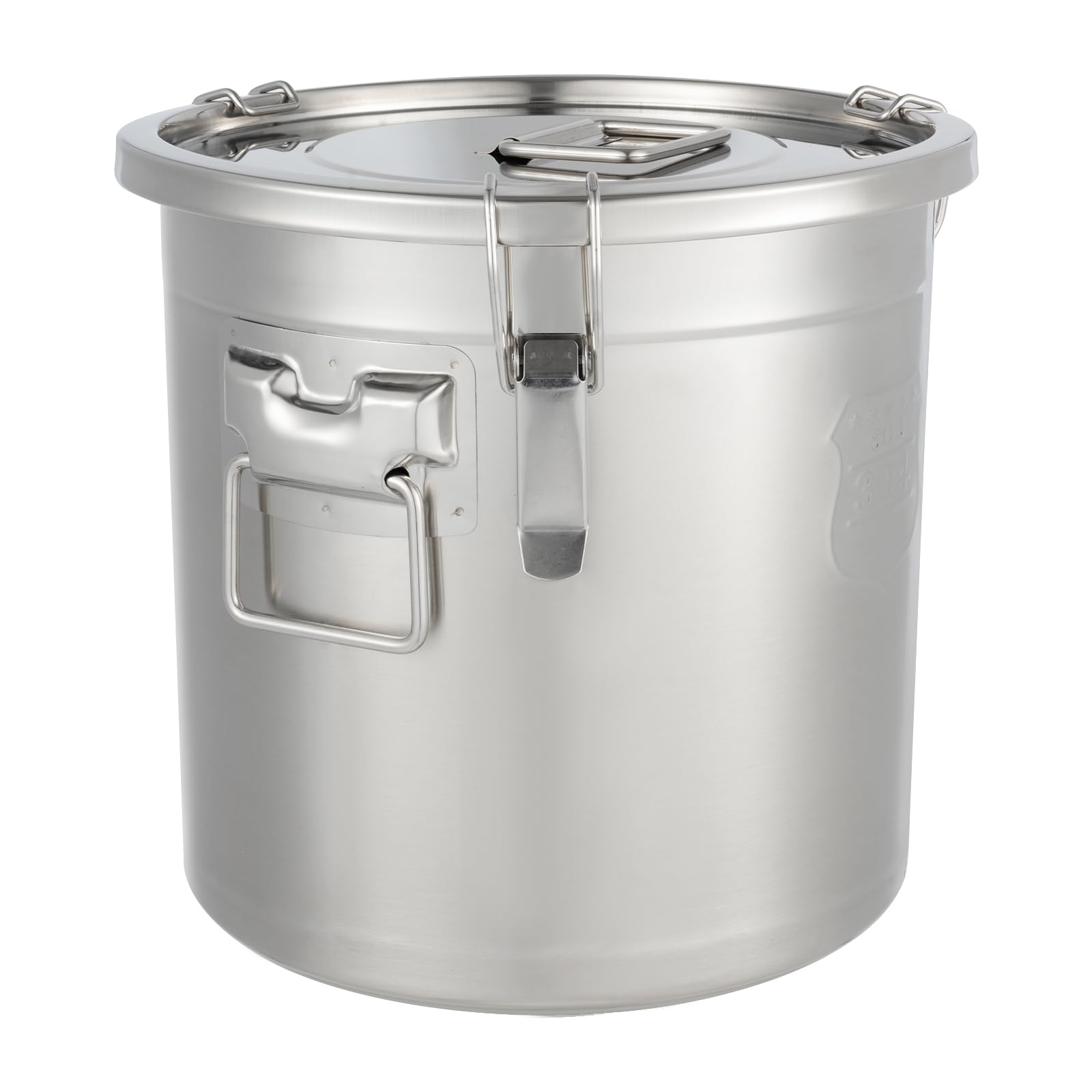 Contenedor de alimentos Hermético, Caja de acero inoxidable, Contenedor impermeable, Triple Clip, Junta de Silicona, Almacenamiento de Alimentos Secos Y Líquidos, Mango Fácil, Limpieza Simple, Cocina