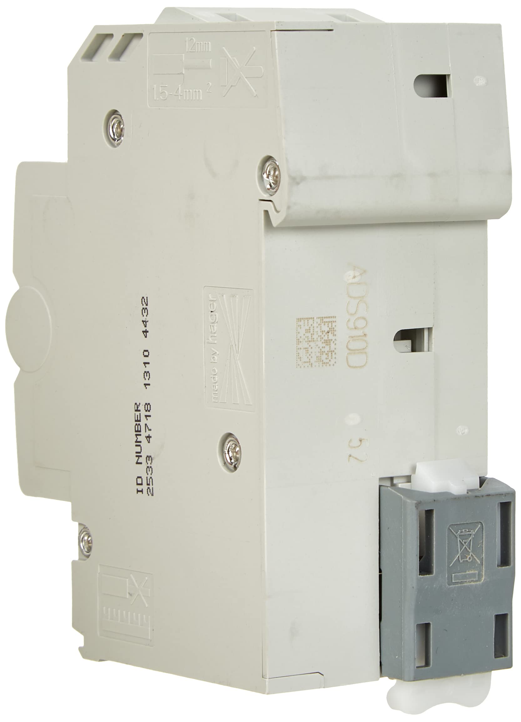 HAGER ADS910D FI-LS 1P+N 6Ka B-10A 30Ma A QC