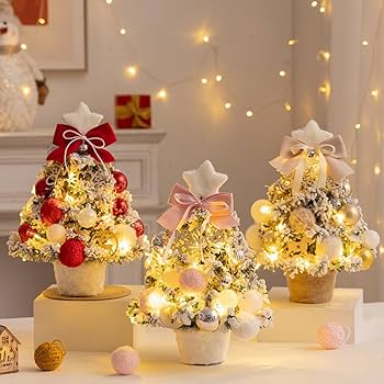 TDR クリスマス　ミニツリー、リース大　2点セット Amazon.co.jp: 【2024新登場】クリスマスツリー 卓上 ミニツリー