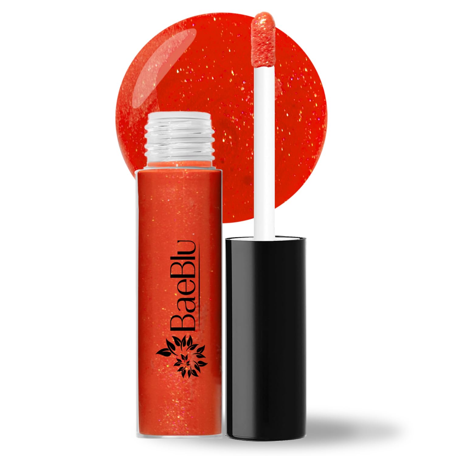 BaeBlu Organic Vegan Lip Gloss, 100% Natural Non-Toxic Moisturizing Ingredients, Poppy