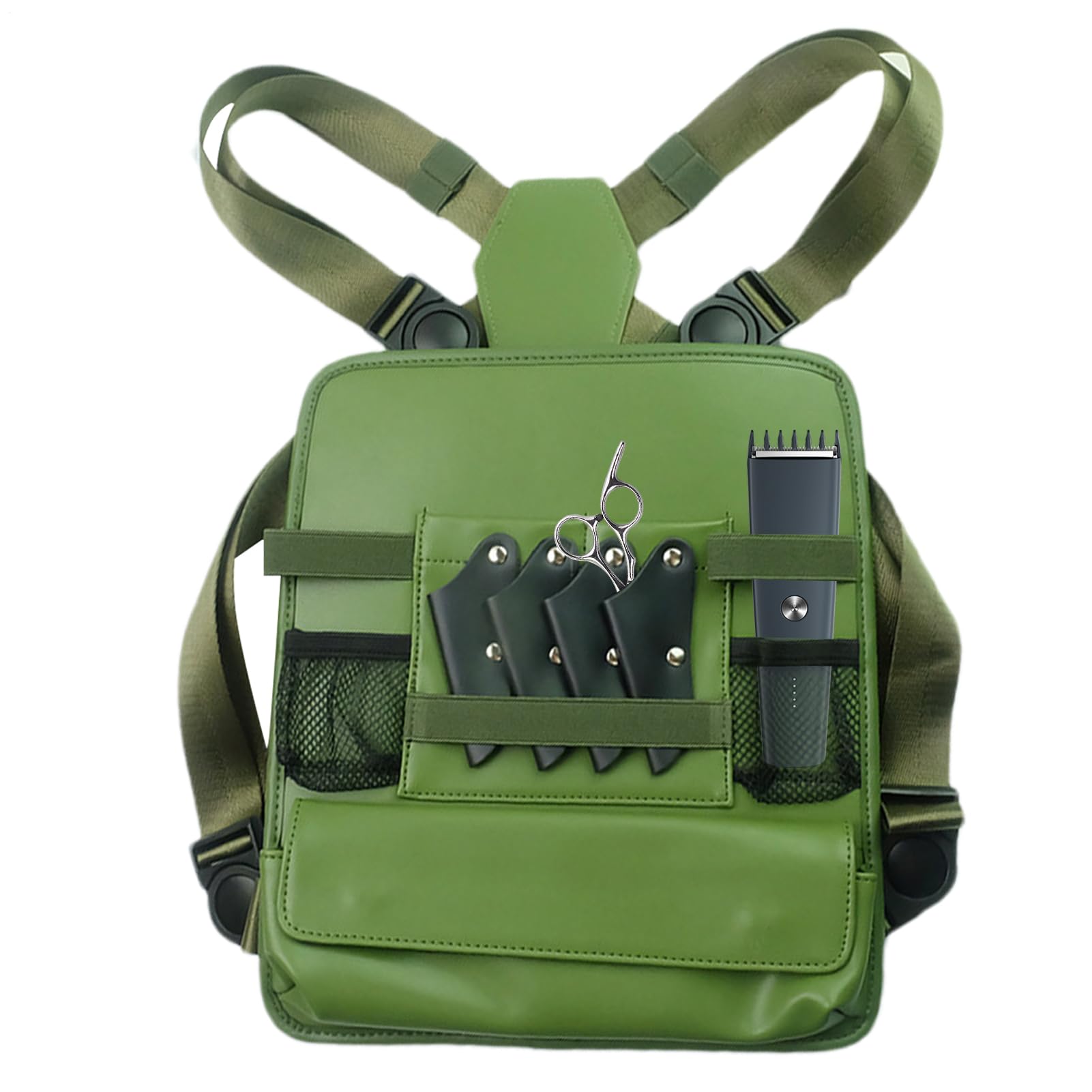 Borsa portautensili da Organizer Zaino In Pelle PU Porta Pettine
