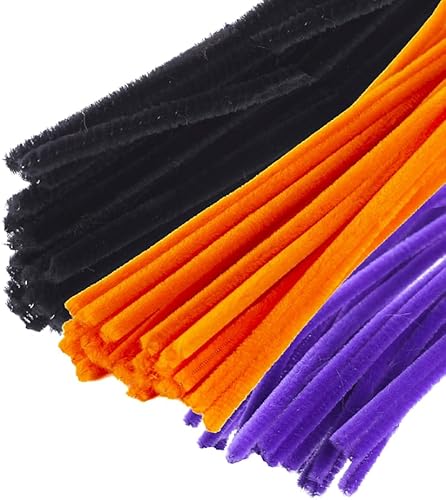 Paquete de 300 limpiapipas de color verde musgo, marrón y beige. Tallos de chenilla para artes y manualidades inspiradas en la naturaleza, flores,