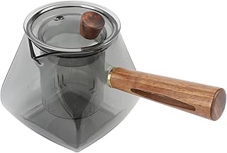Teekessel mit Holzgriff, 500 Ml, Glas-Teekanne, Adlerauslauf, Braukessel für Elektrisches Kochfeld mit Filtereinsatz