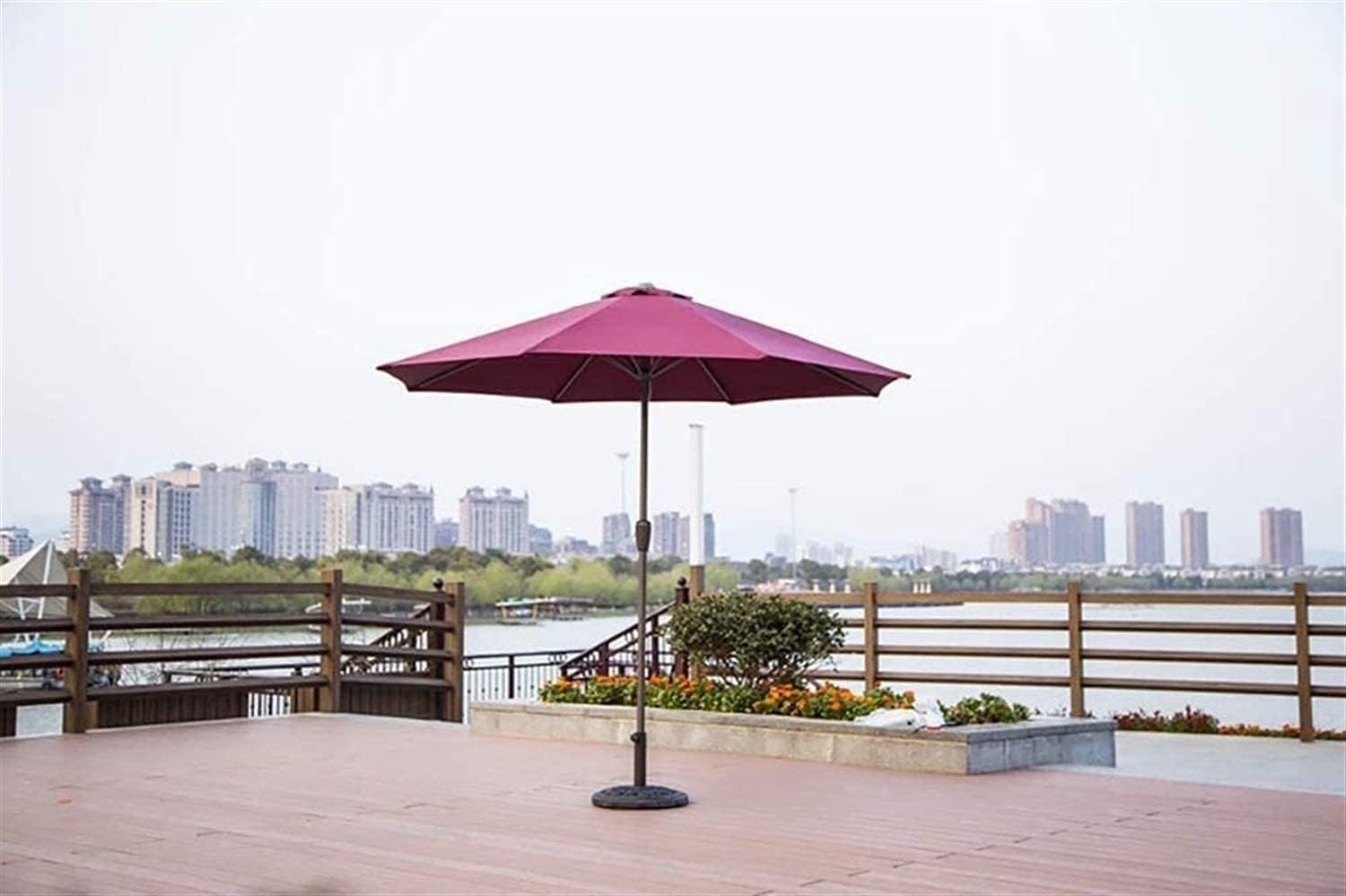 Sun Parasol Umbrella Garden Parasols 9' Outdoor Patio Market Table Umbrella, Portable Offset Patio Umbrella for Poolside, Deck, Garden, Backyard, Pool Indoor & Outdoor Use good