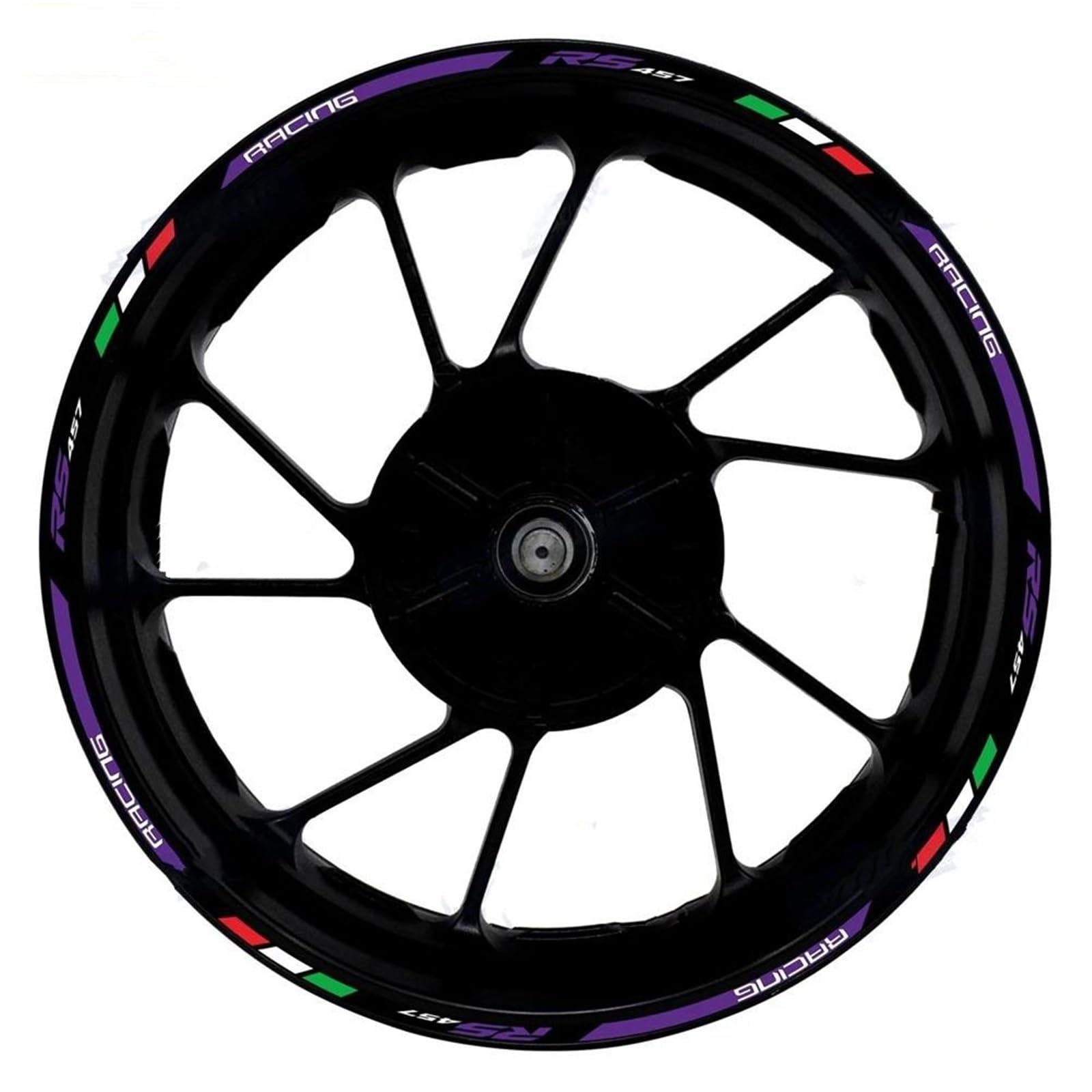 Motorcycle Wheel Sticker Decals Waterproof 17 Inch Rim Strip Tape for RS457 RS 457 Wheel Rim Sticker(Color5)