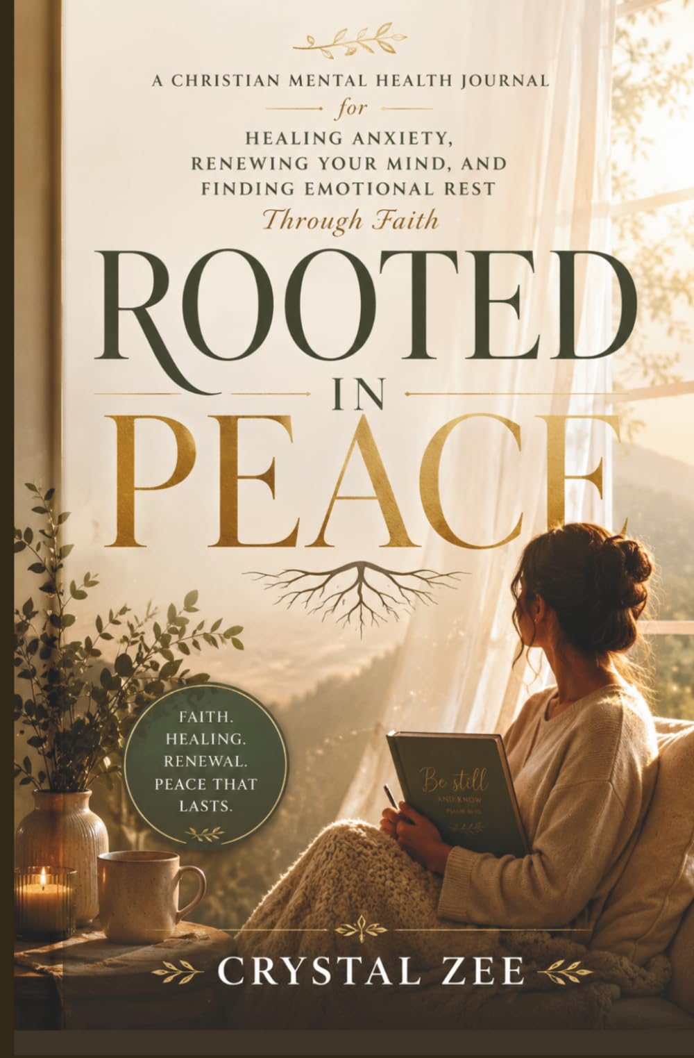 ROOTED IN PEACE: A Christian Mental Health Journal for Healing Anxiety, Renewing Your Mind, and Finding Emotional Rest Through Faith