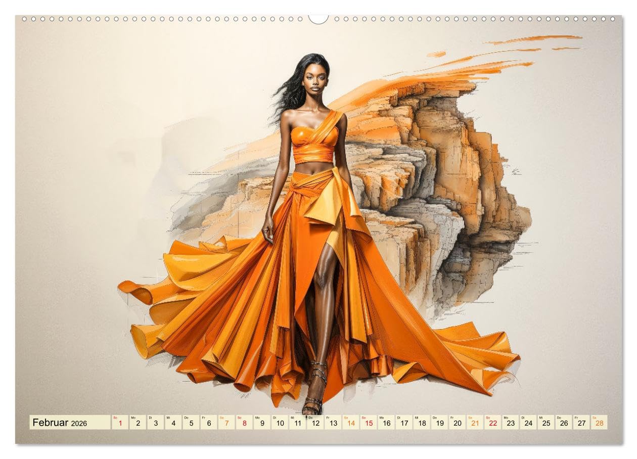 Mode Welt (hochwertiger Premium Wandkalender 2026 DIN A2 quer), Kunstdruck in Hochglanz: Die schönste Mode der Welt