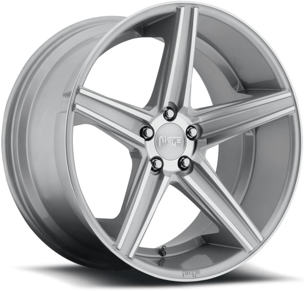 Niche Apex 20 Silver Wheel / Rim 5x112 with a 25mm Offset and a 66.6 Hub Bore. Partnumber M125208543+25