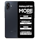 Samsung Galaxy A07 5G Smartphone (Black, 6GB RAM, 128GB Storage) | 120Hz Refresh Rate | Massive 6000mAh Battery | 50MP True Dual Camera | 6 Gen OS Upgrades | Knox Vault