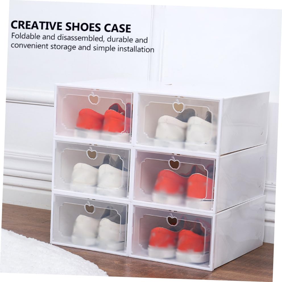 Boîte à Chaussures Transparente Pliable pour un Rangement Empilable