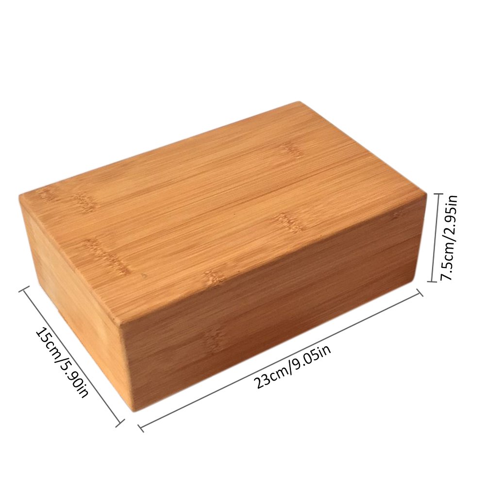 Bloques De Yoga De Bambú Ladrillos De Madera Maciza Yoga Block Rodillo De Espuma Liviano Entrenamiento De Ejercicios Gimnasia