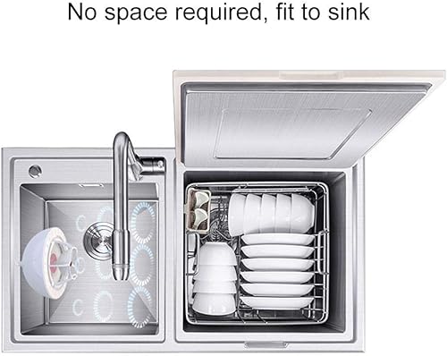 Miniatura 4 de Mini lavavajillas ultrasónico multifuncional para el hogar, portátil, compacta, lavadora de platos para apartamentos pequeños, oficina y cocina en