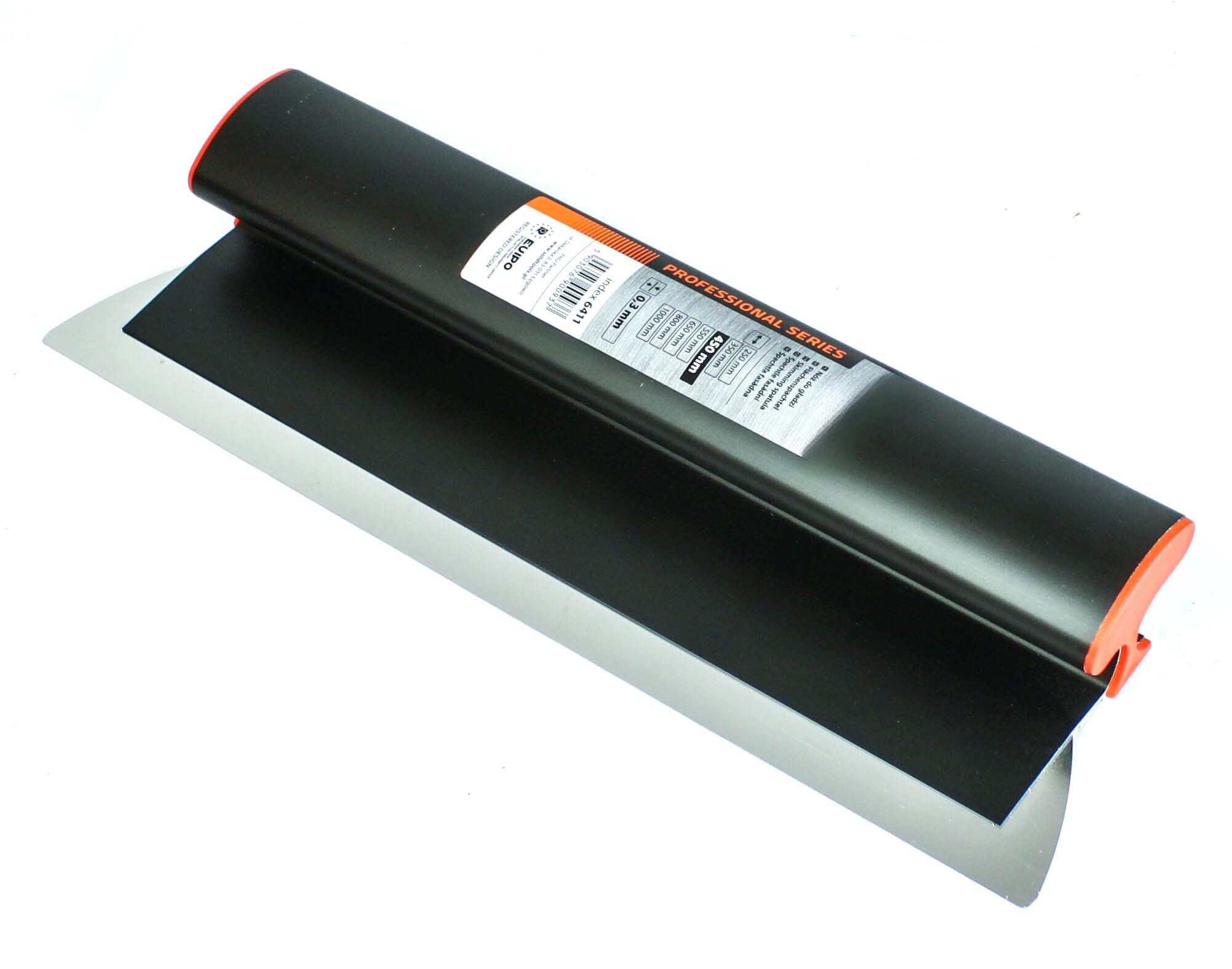 Flächenspachtel Professional Series - Spachtel zum Verputzen von Wänden und Decken - Skimming spatula mit deutlich hoherer Steifheit - Made in EU- (Flächenspachtel 45cm)