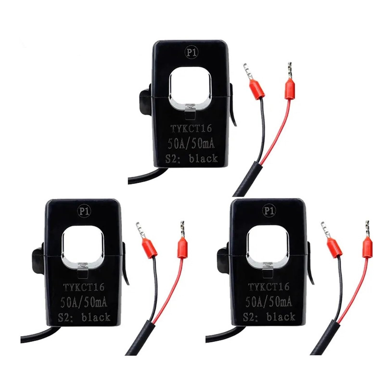 CLEUFWKO Split Type Current Transformer 2000:1 1000:1 For Electricity Meters KCT16 /mA 50A/25mA 100A/100mA(5A 3PCS)