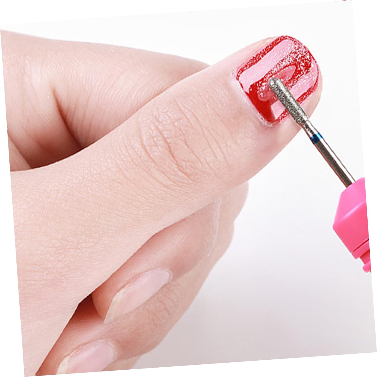 FRCOLOR 90piezas Brocas De Manicura Metálicas Para Taladro De Uñas Herramientas Portátiles Para Limpieza De Cutículas y Pulido De Uñas Para Salones y Uso Personal