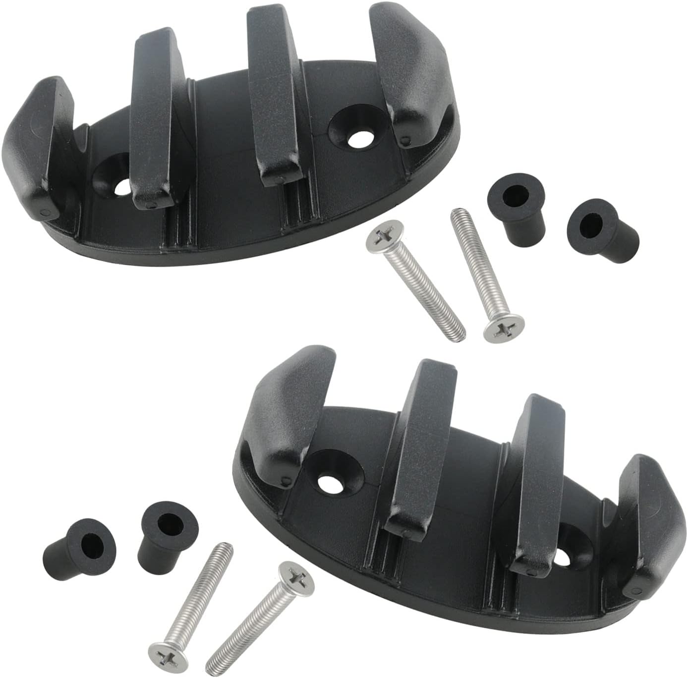 HSCGIN Kayak Zig Zag Anchor Cleat 2Sets Black Nylon Kayak