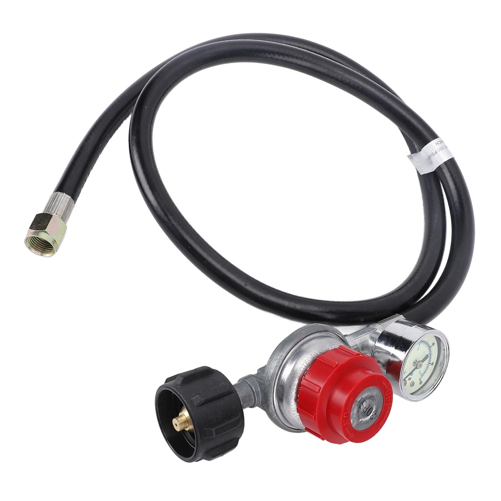 Regolatore di gas ad alta pressione Regolabile 0 a 30 psi per griglie friggitrici 130.000 BTU/ora capacità di 4 piedi