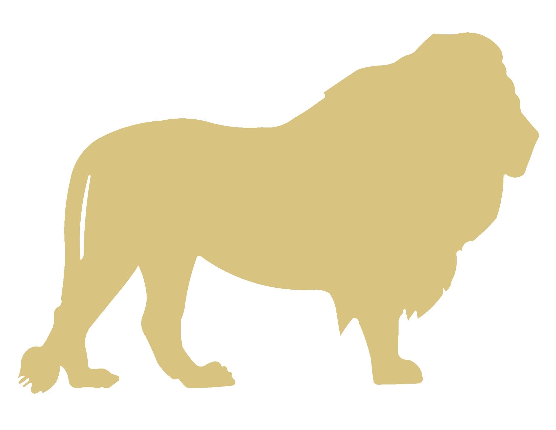 ファークラフト　ライオン Amazon.com: Lion Cutout Unfinished Wood Animal Zoo Wildlife Safari