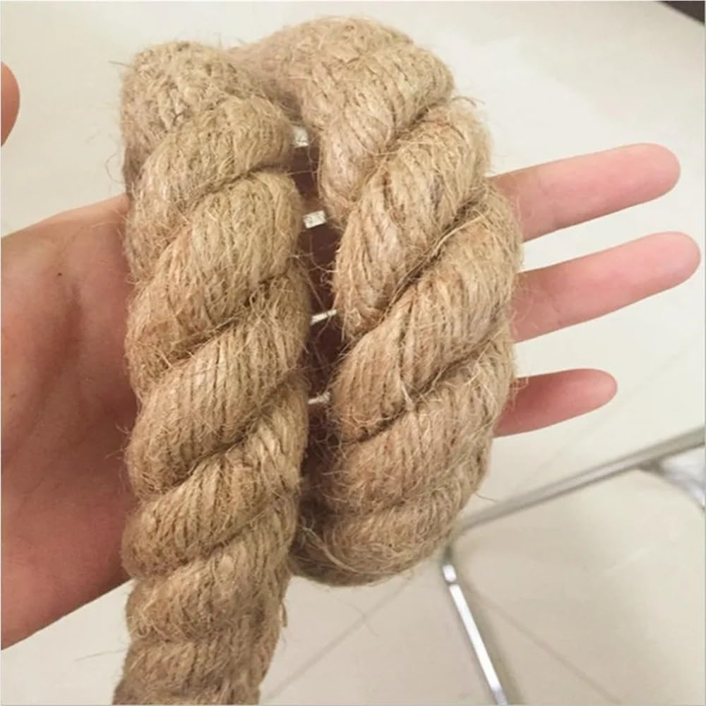 Corda di iuta, Corda di iuta naturale, diametro 1 mm-20 mm, adatta for il fai-da-te(3mmx200meter)