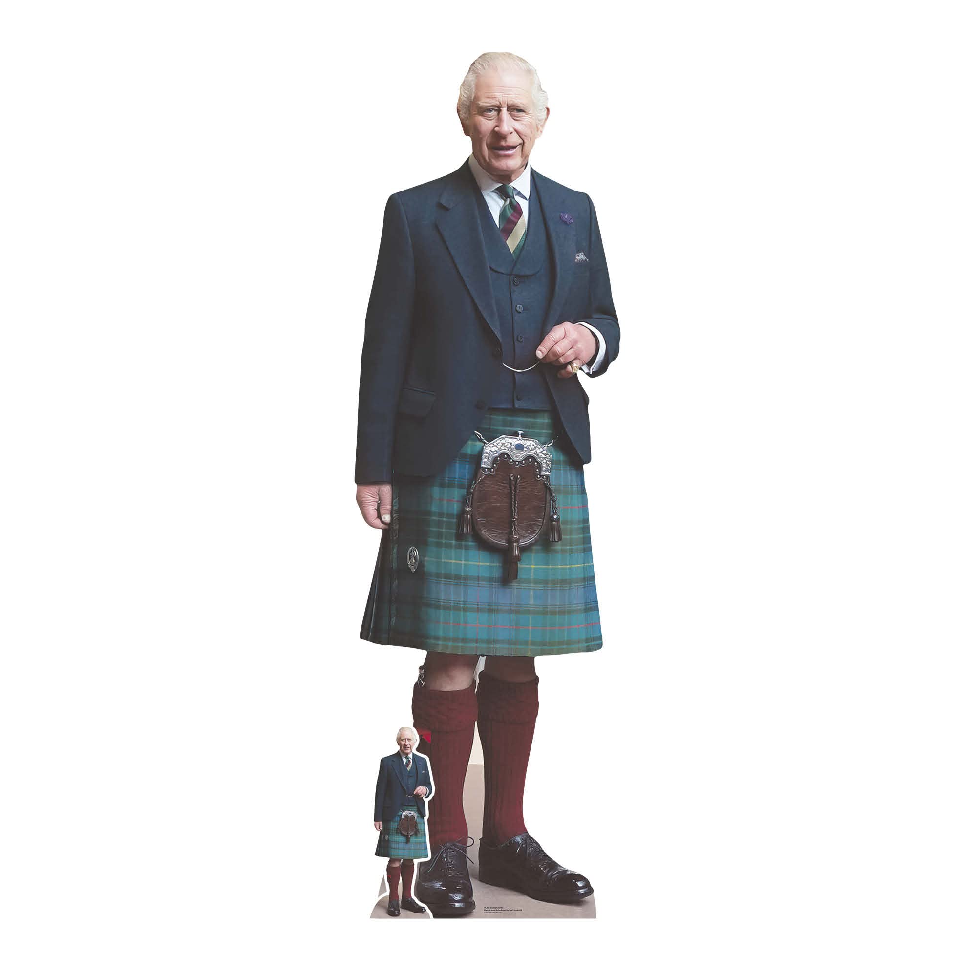 Prince William RAF Uniform Lifesize Cardboard Cutout Coronation with Free Mini