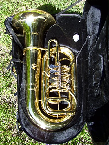 Tuba with hard case and Mouthpiece, 4 rotary valve, C key