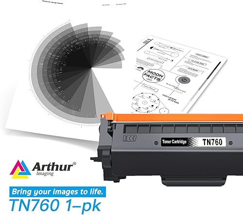 Miniatura 2 de Arthur Imaging WITH CHIP - Cartucho de tóner compatible con Brother TN760 TN 760 TN730 para usar con HL-L2350DW HL-L2395DW HL-L2390DW HL-L2370DW
