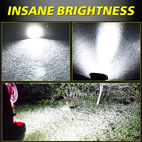 Image of Flush Mount LED Pods, 2pcs 84W Flush Mount LED Bumper Fog Lights Spot Beam Backup Reverse Lights Off Road Driving Light for Trucks Pickup UTV ATV Boat
