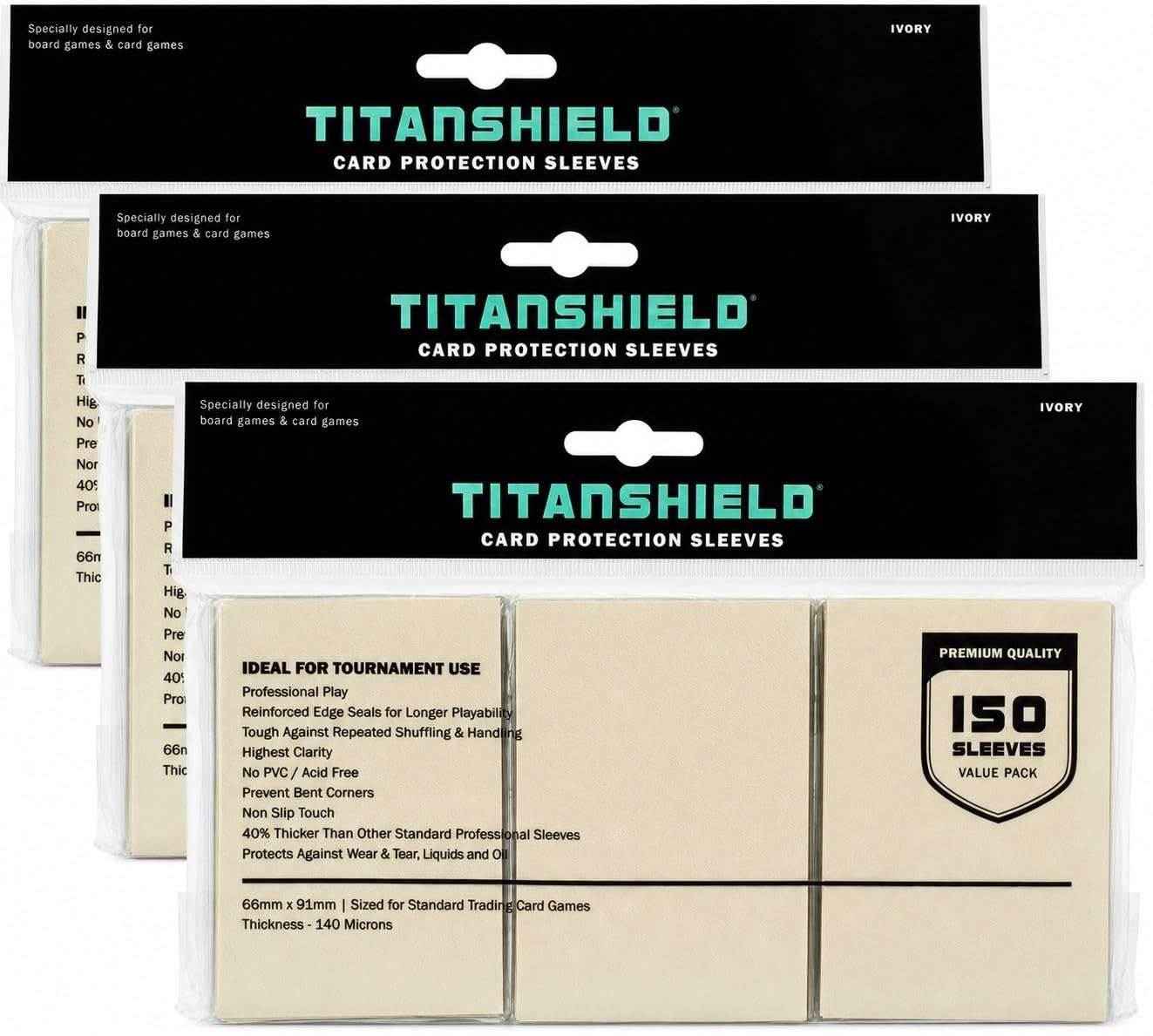 TitanShield, Ivory, Standard | 66x91mm