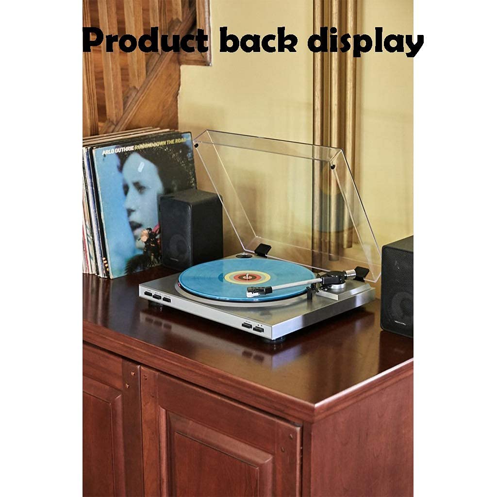 Giradischi per la casa, Giradischi fonografico, Giradischi con Supporto per Dischi in Vinile da 12 Pollici a 33 Giri e Dischi in Vinile da 7 Pollici a 45 Giri, Ornamenti