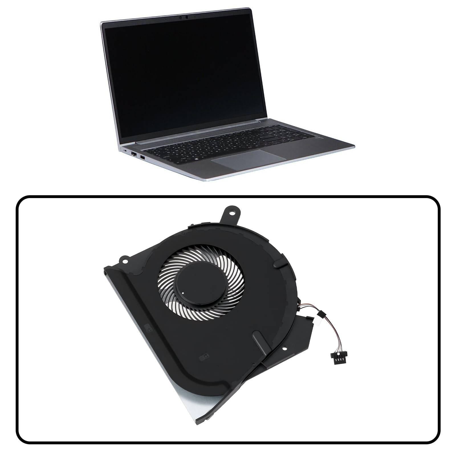 EMSea Ventola CPU per Laptop L47696-001 Compatibile con HP ProBook 450 G6 450 G7 455 G6 455 G7