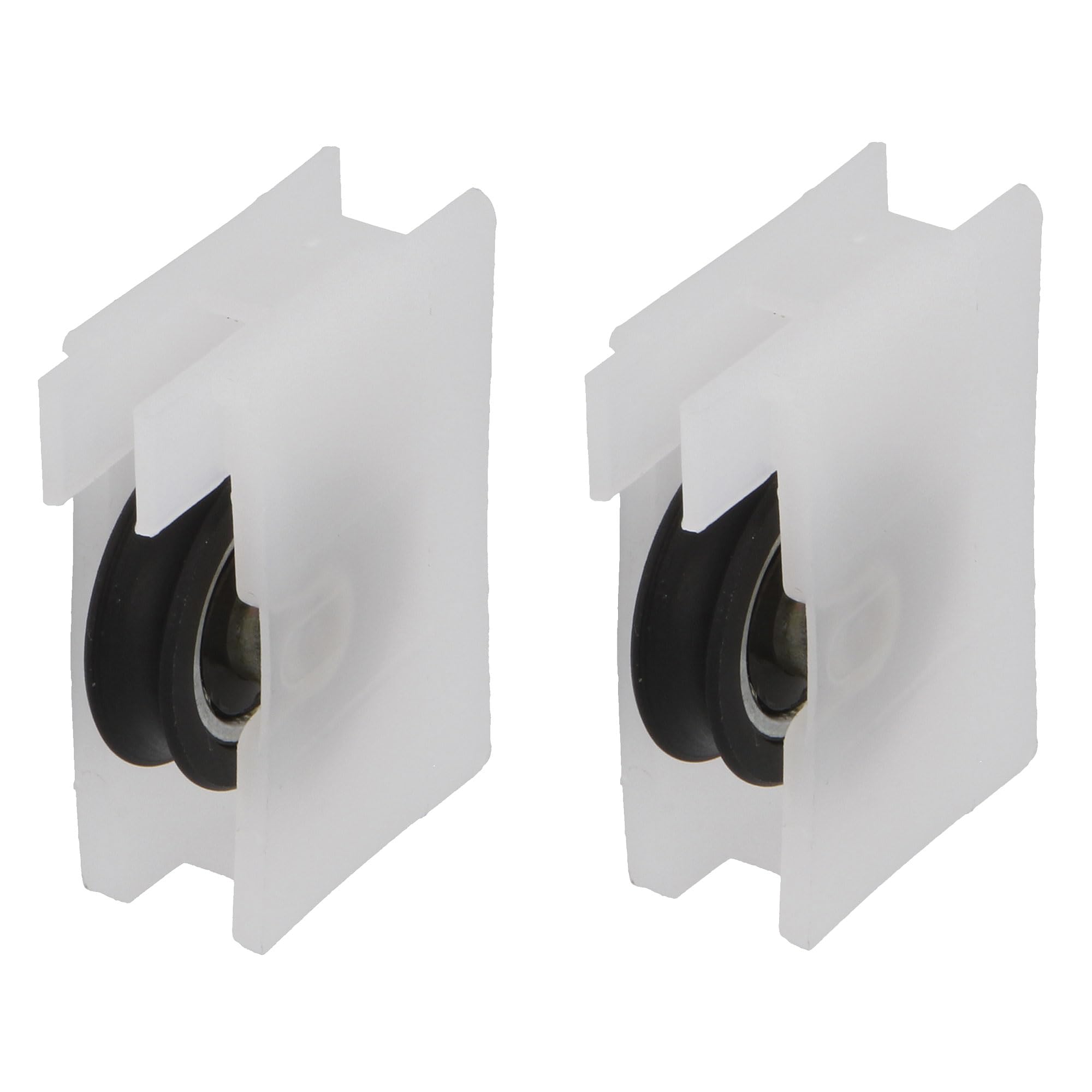 Amig - COR20 Window Bearing | Sliding Window Roller With Metal Housing & Ball Bearings | Smooth & Light Sliding | Easy Installation | Aluminium, 40x12 Mm, Aluminium