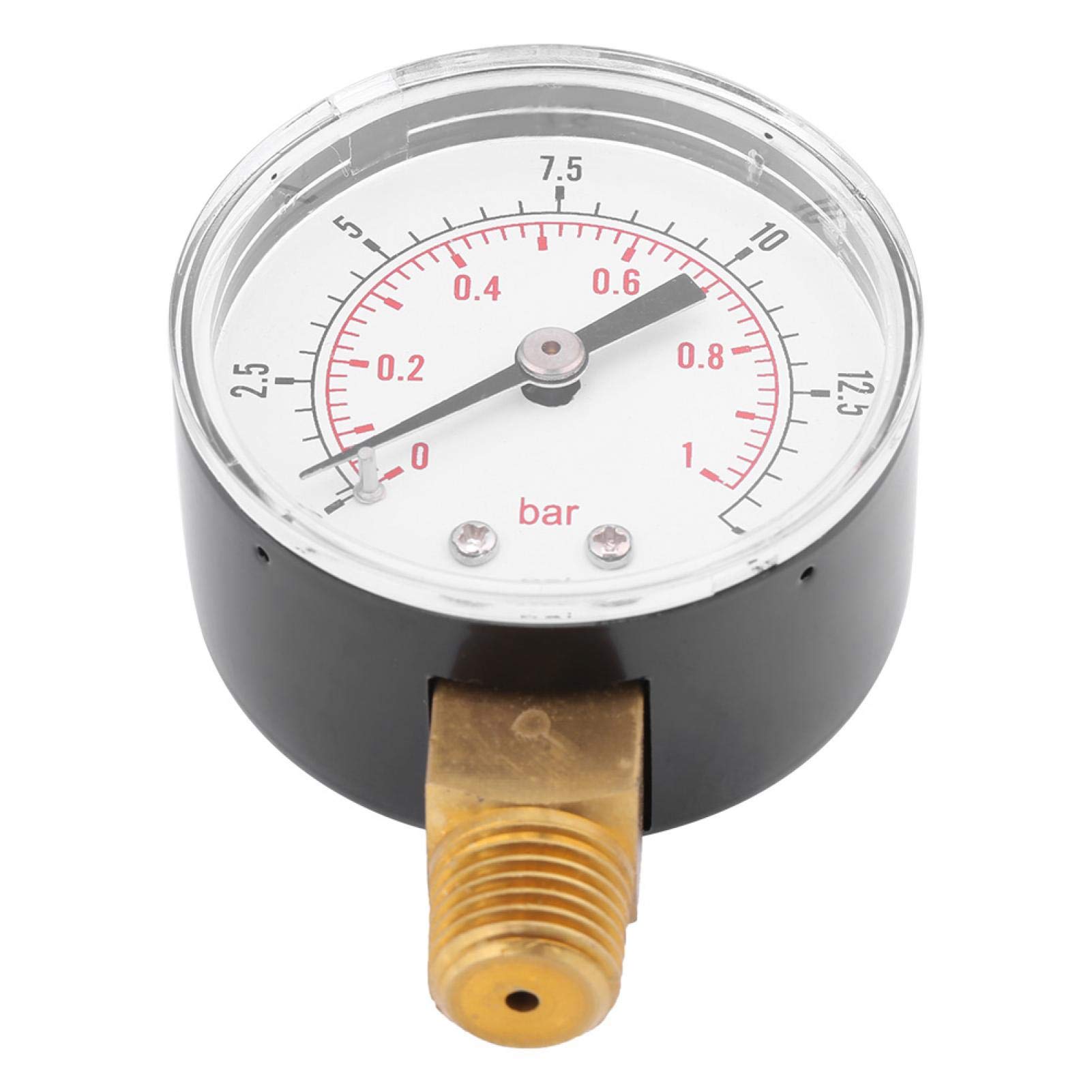 Manometro Olio Interstate G7022 2500 PSI - Attacco Inferiore 1/4 NPT, Cassa Cromata 2,5'' (63mm)