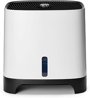 Meaco Armin Humidificador evaporativo de 300 ml, para habitaciones de hasta 44 m², depósito de 2,4 l, adecuado para agua blanda y dura, aire puro y óptimo humidificado, sin residuos blancos