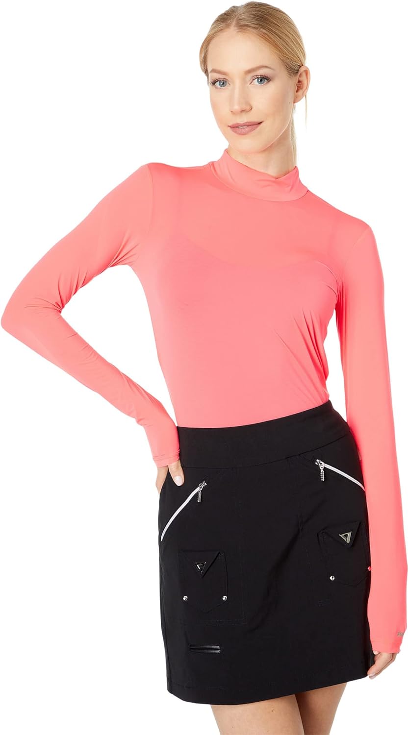 Jamie Sadock Women Sunsense Mandarin Collar Layering Shirt