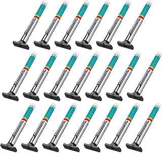 Jrifedptry Paquete de 20 medidores de profundidad de banda de rodadura de neumáticos codificados por colores, herramienta de medición precisa de profundidad de banda de rodadura de neumáticos de metal