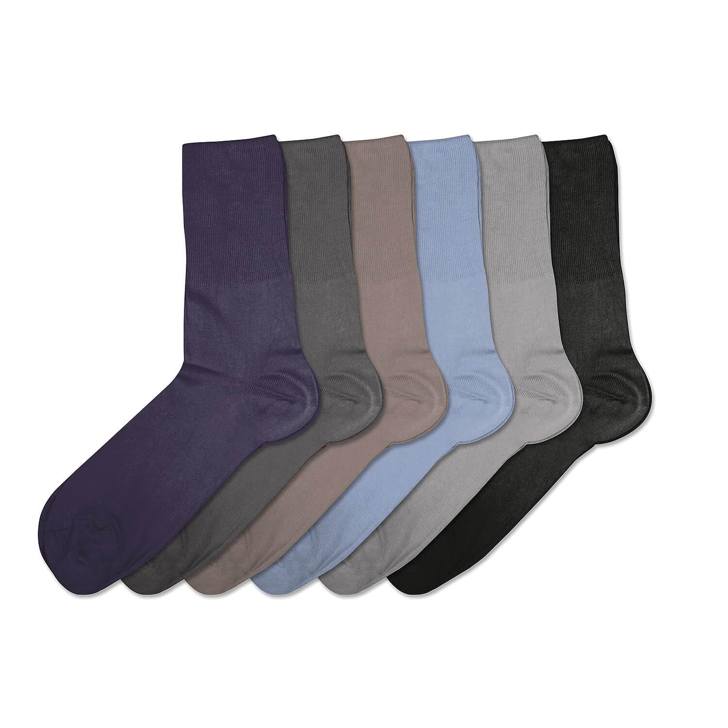 Coopers of Stortford 6-11 PK6 NAVY SOFT GRIP BAMBOO SOCKS