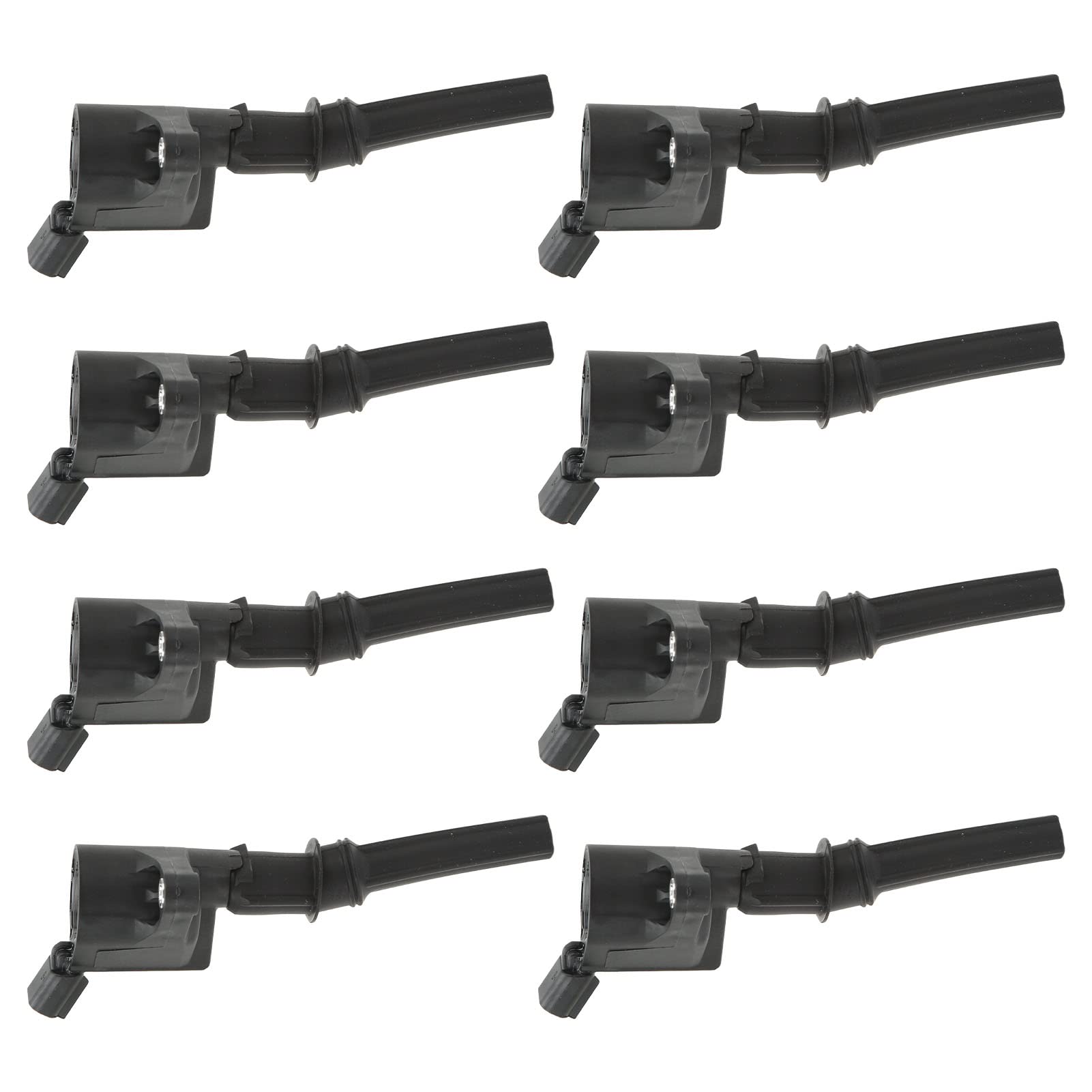 Juego de bobinas de encendido Torvex, paquete de bobinas de 8 piezas y bobina de bujía FD502 compatible con encendido de motor E-150 E-250 E-350