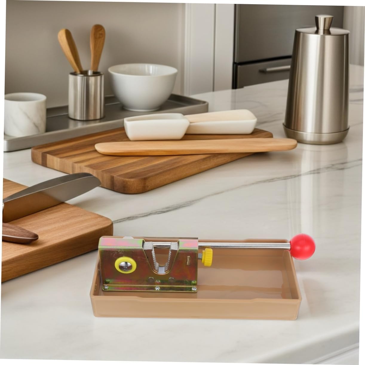 Luxshiny Walnut Cracker Tool: Adjustable Jaw Stainless Steel Nutcracker with Base - Manual Pecan Sheller Breaker - Macadamia Nuts Cracking Machine