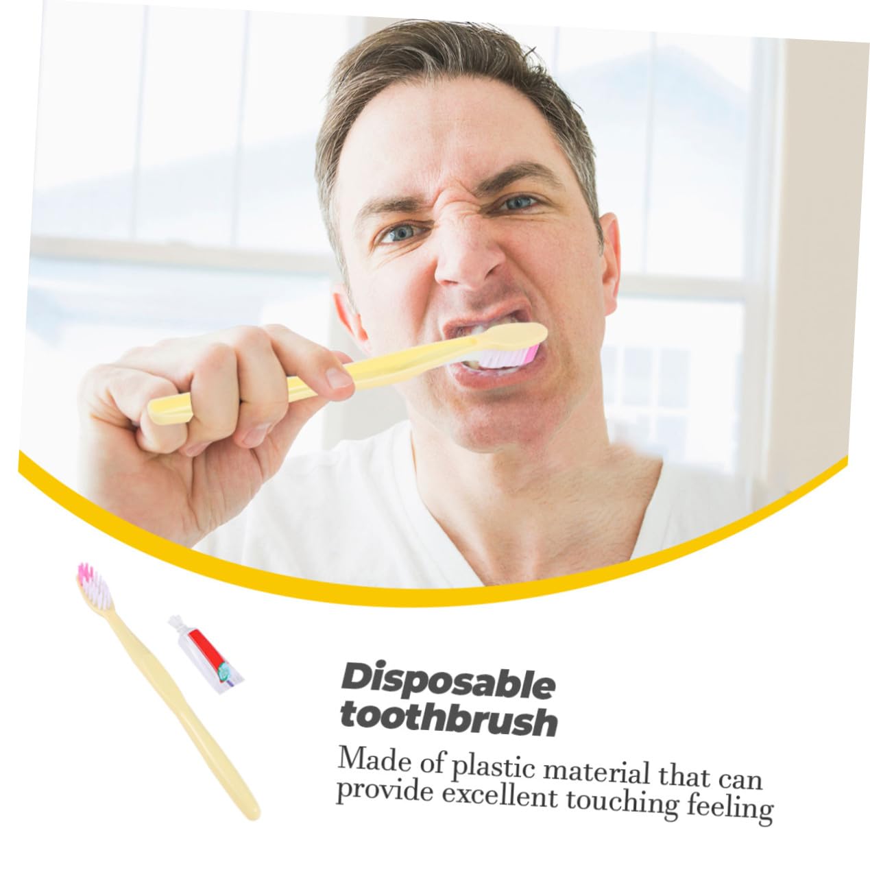 PLAFOPE Spazzolino da Viaggio Usa e Getta con Dentifricio Piccolo, 100 Pezzi Confezionati Singolarmente, Morbido per Gengive Sensibili, per Hotel e Viaggi Stili multipli