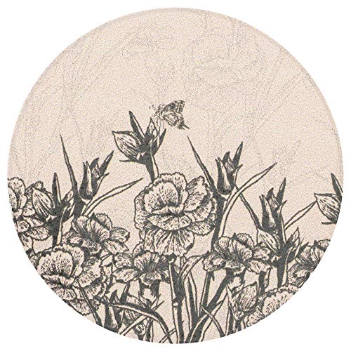 Live Laugh Love Stencil Flowers 2.75 X 2.75 Absorbent Ceramic Car Coasters Pack Of 2 #TOP3