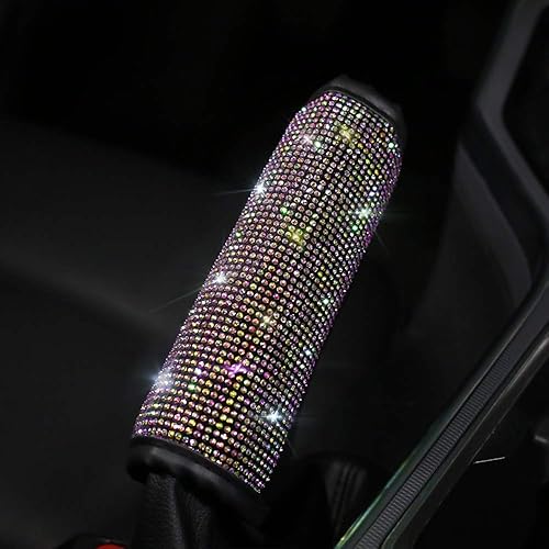 Miniatura 3 de Bling Bling - Funda para freno de mano y perilla de palanca de cambios, accesorios de decoración de coche con diamantes de cristal brillante (2