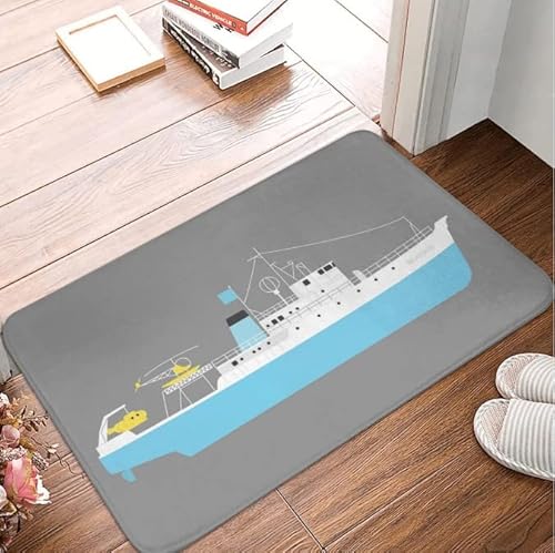 Life Aquatic by Steve Zissou Felpudo Alfombra Alfombra Antideslizante El Belafonte Footpad Agua a Prueba de Aceite Entrada Cocina Dormitorio Cover