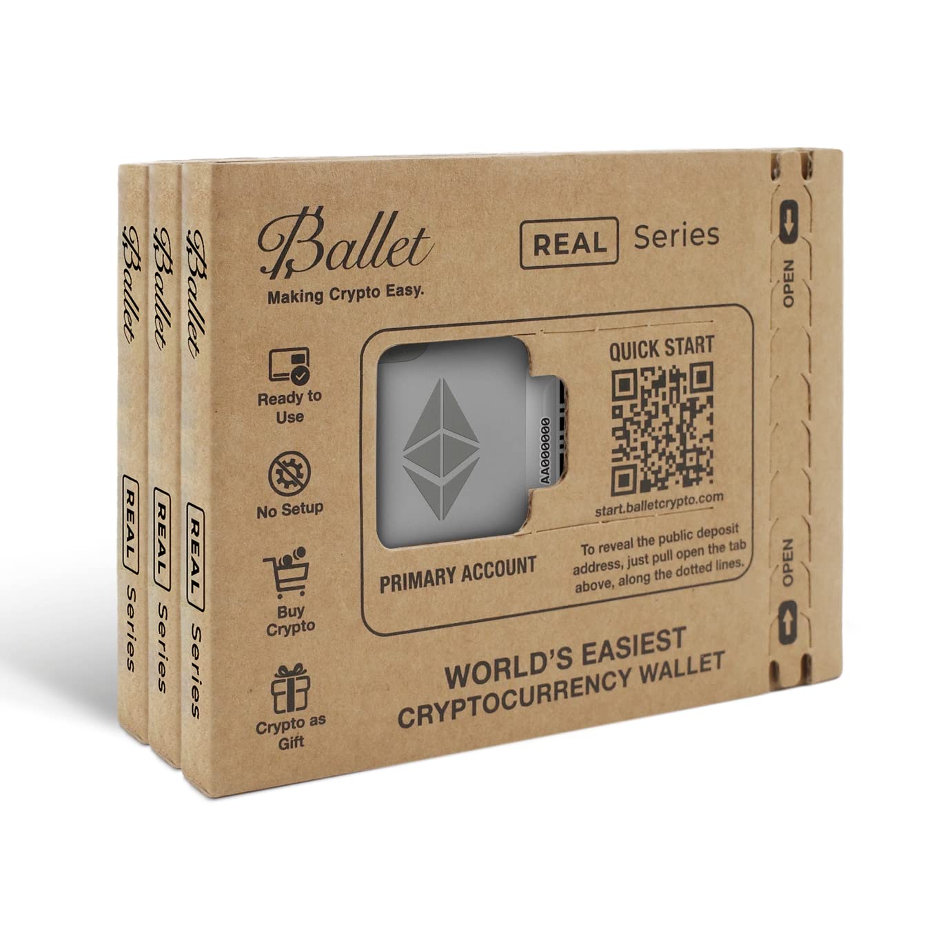Crypto Cold Storage Ballet REAL Bitcoin Cold Storage Card - Physical Crypto  Wallet With Multicurrency & NFT Support Square Reader