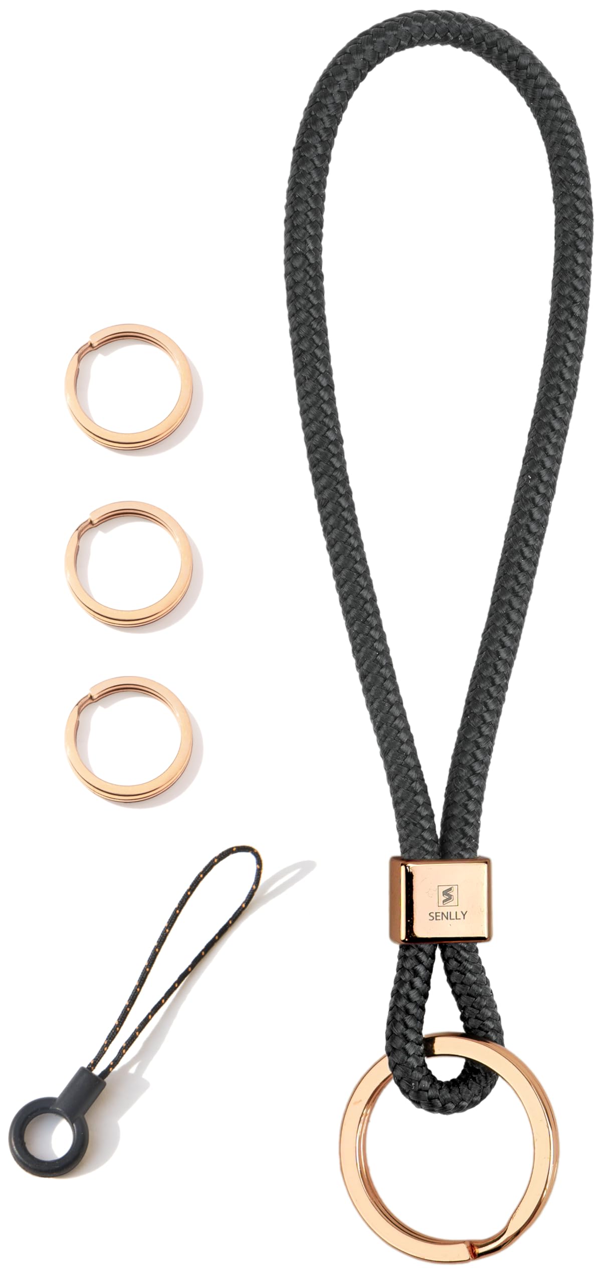 Nylon Schlüsselband SENLLY Auto Schlüsselanhänger | Minimalist Design | Mit  D-Schnalle | Universal Für Autoschlüssel Minimalistisches Schlüsselband, image size:1205x2560